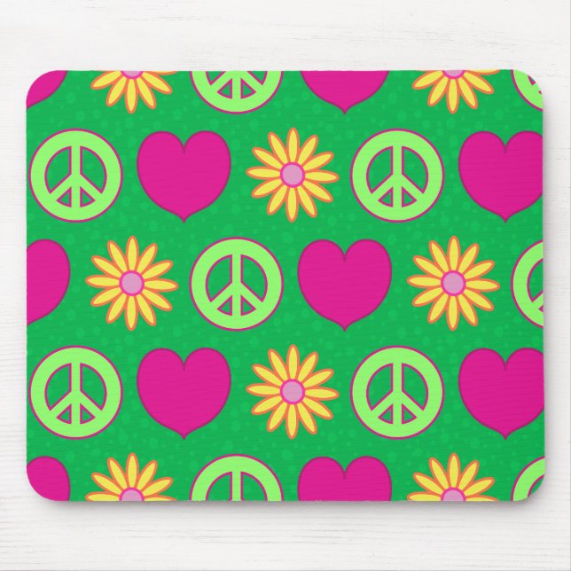 Mousepad Paz Amor Margaridas (Frente)