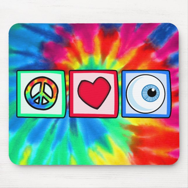 Mousepad Paz, Amor, Olho (Frente)