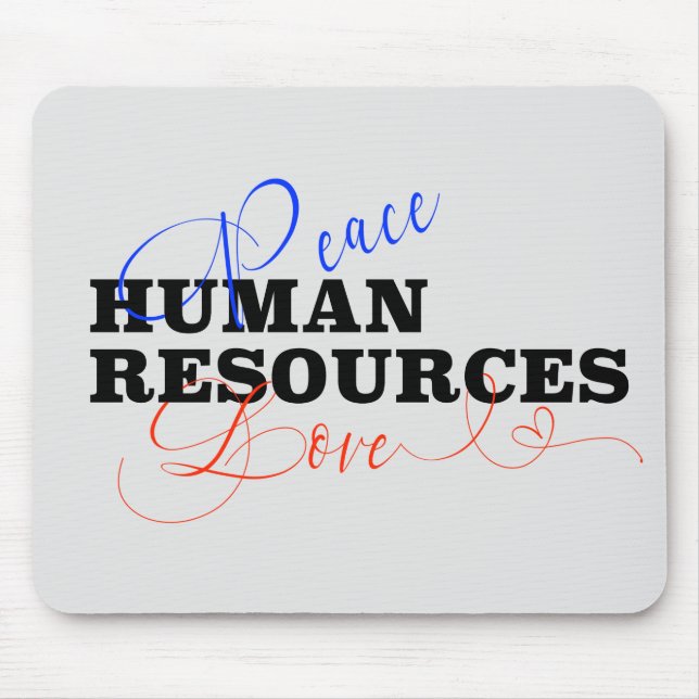 Mousepad Paz Amor Recursos Humanos (Frente)