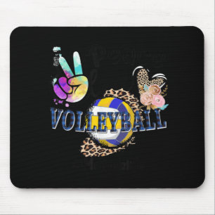 Mousepad Paz Amor Voleibol Mãe Vida Mãe Avó Leop