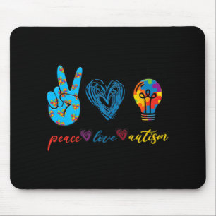 Mousepad Paz Autismo Quebra-cabeça de Fita Autismo Autismo