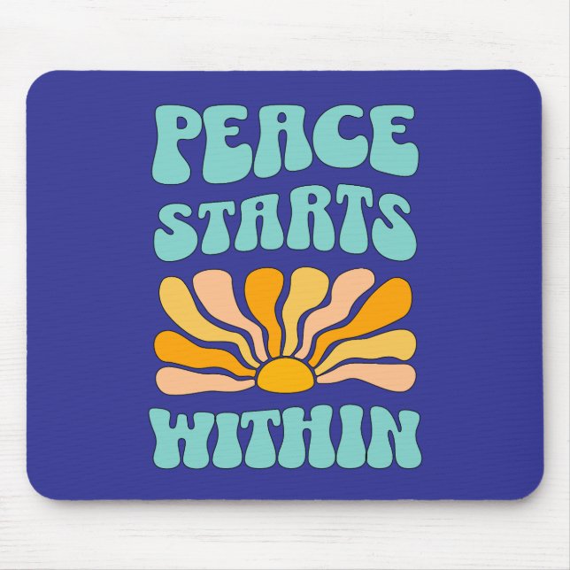Mousepad Paz começa dentro (Frente)