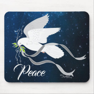 Mousepad Paz de Espalhamento de Doze Brancas