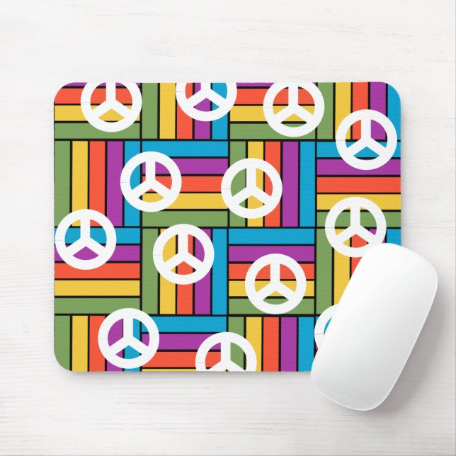Mousepad Paz dos anos 70 (Com mouse)