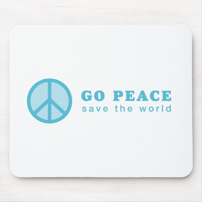 Mousepad Paz em Paz (Azul) (Frente)