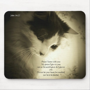 Mousepad Paz eu dou o 14:27 de John