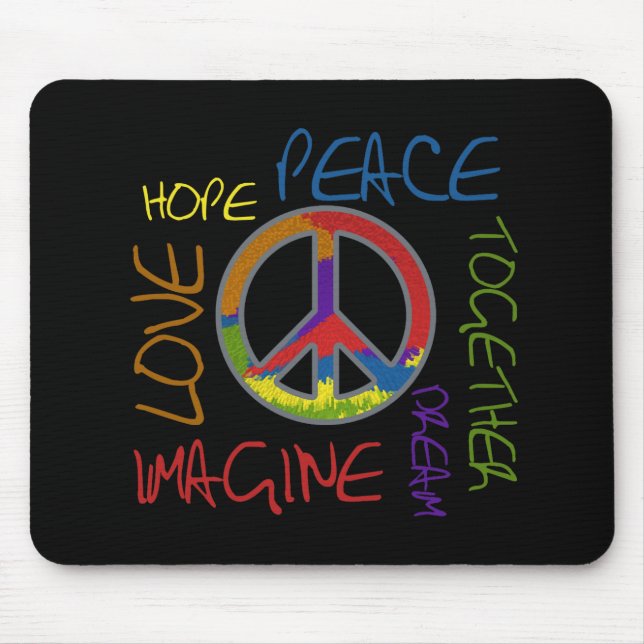 Mousepad Paz retro (Frente)