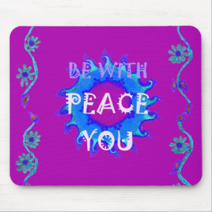 Mousepad Paz Seja Com Seu Impressão Inspirador