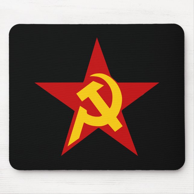 Mousepad PC comunista do martelo & da foice da estrela de (Frente)