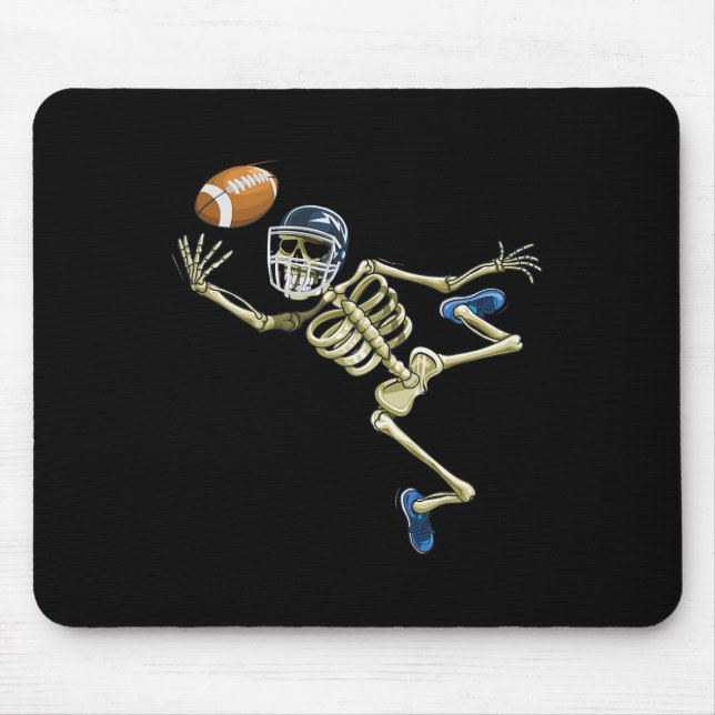 Mousepad Pé de Meninos do Dia das Bruxas do Skeleton Americ (Frente)