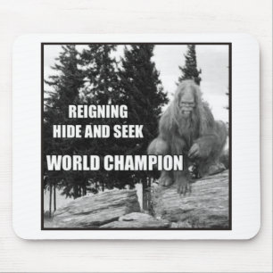 Mousepad Pé grande, couro cru de Sasquatch - e - procure o