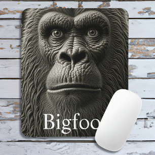 Mousepad Pé Grande ou Sasquatch Feche a Face