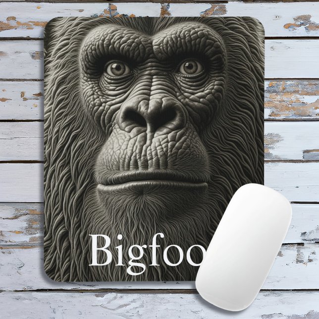Mousepad Pé Grande ou Sasquatch Feche a Face (Criador carregado)