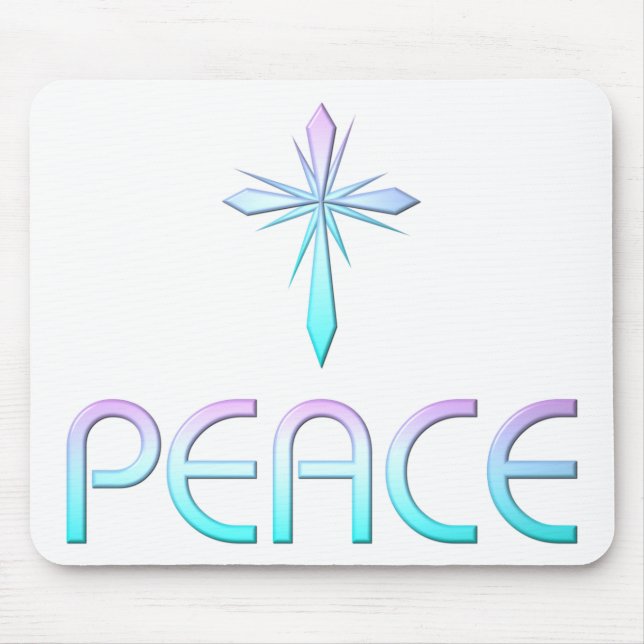 Mousepad Peace Cross Christian (Frente)