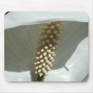 Mousepad Peace Lily Elegant White Floral