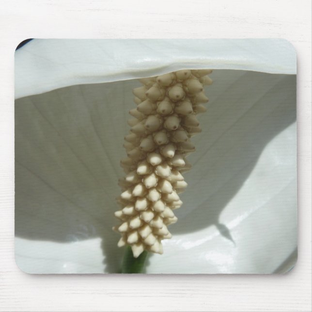 Mousepad Peace Lily Elegant White Floral (Frente)
