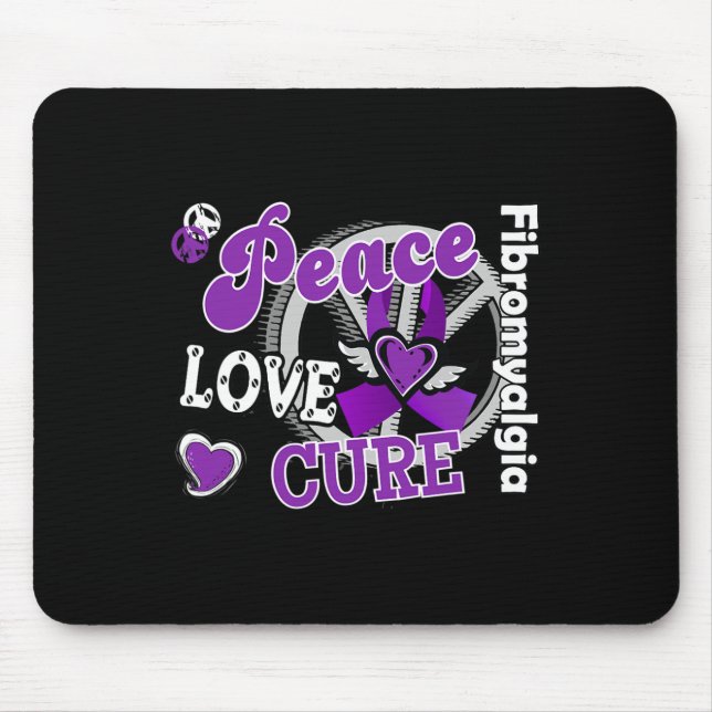 Mousepad Peace Love Cure (Frente)