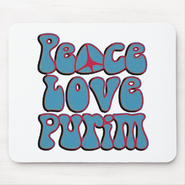 Mousepad Peace Love Purim.png (Frente)