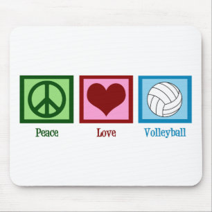 Mousepad Peace Love Voleibol