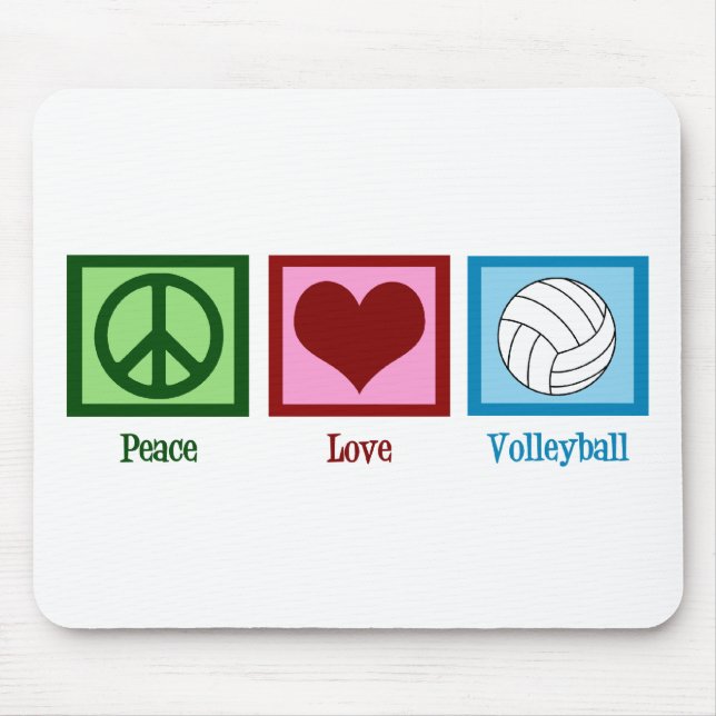 Mousepad Peace Love Voleibol (Frente)