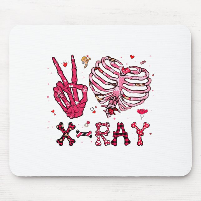 Mousepad Peace Love X Ray Valentine  (Frente)