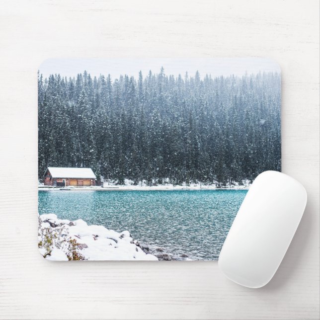 Mousepad Peaceful Winter (lago Louise) (Com mouse)