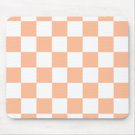 Mousepad Peach Fuzz Verificado Padrão Gingham