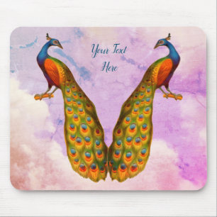 Mousepad Peacock Art Animal Personalizado