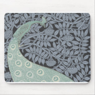 Mousepad Peacock Art Nouveau Bird Classic