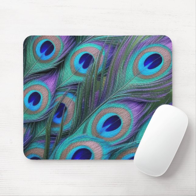 Mousepad Peacock Feathers (Com mouse)