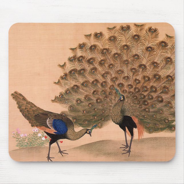 Mousepad Peacock Vintage (Frente)