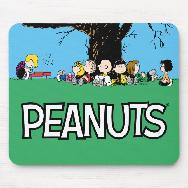 Mousepad Peanuts Gang Sob Uma Árvore (Frente)