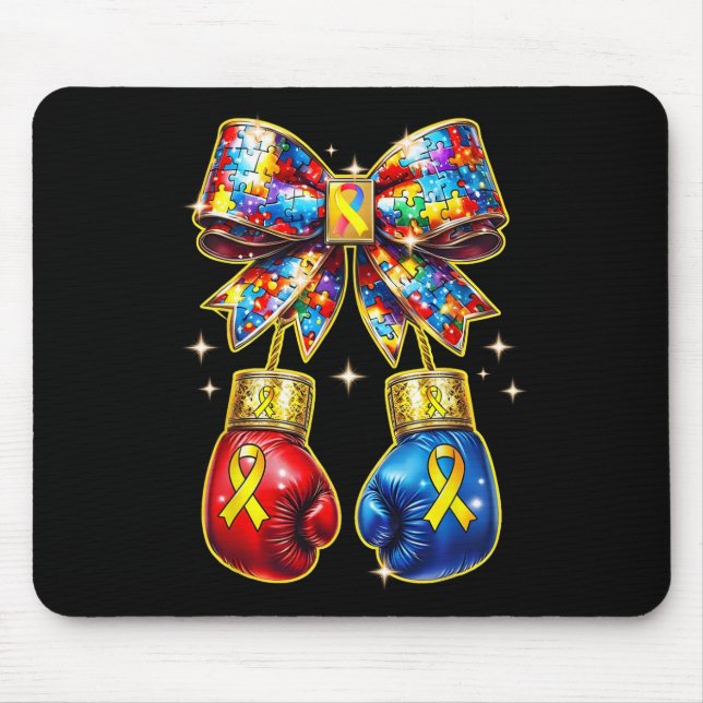 Mousepad Peça de Quebra-Cabeça de Conscientização do Autism (Frente)