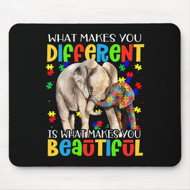 Mousepad Peça Quebra-cabeça de Consciência de Autismo Difer (Frente)