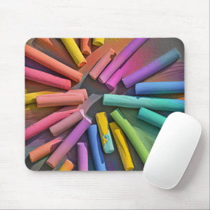 Mousepad Peças de giz Arco-Íris