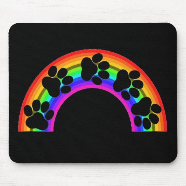 Mousepad Peças De Mão No Arco-Íris (Frente)