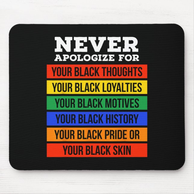 Mousepad Peço desculpas pelo seu apagão - mês da história n (Frente)