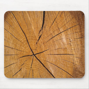Mousepad Pedaço de cobrir de madeira rústica