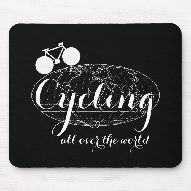 Mousepad pedalagem de bicicleta de bicicleta ciclagem (Frente)