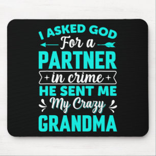 Mousepad Pedi a Deus um Parceiro no Crime Ele Me Mandou Min