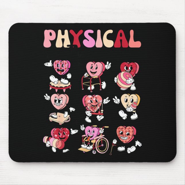 Mousepad Pediatric Physical Therapy Pt Pta Happy Valentine' (Frente)