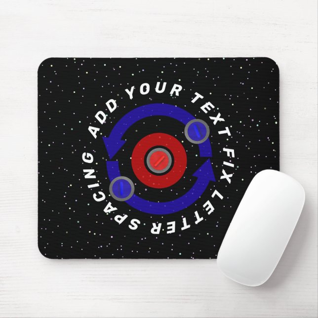Mousepad Pedra Curling rolando como a órbita da Terra (Com mouse)