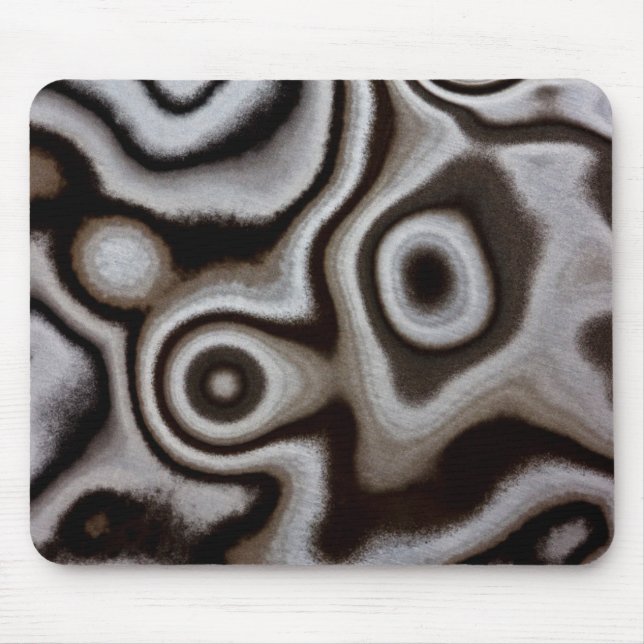 Mousepad Pedra de jaspe preta e branca (Frente)