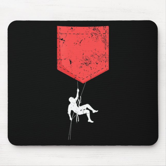 Mousepad Pedra De Pedra Que Sobe De Montanha, Bouldering Ro (Frente)