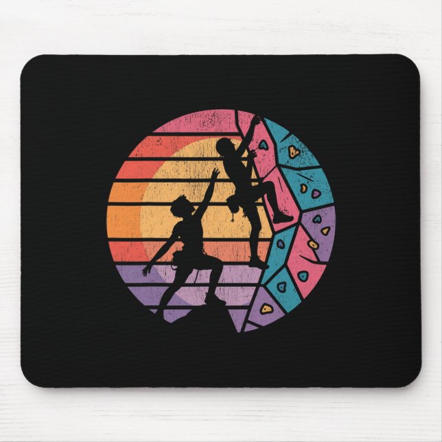 Mousepad Pedra Engraçada Escalada Montanha Livre Escalada E (Frente)