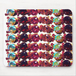 Mousepad Pedras Preciosas Coloridas, rubis, diamantes, safi