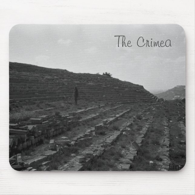 Mousepad Pedreira de Limestone no Anfiteatro na Crimeia (Frente)