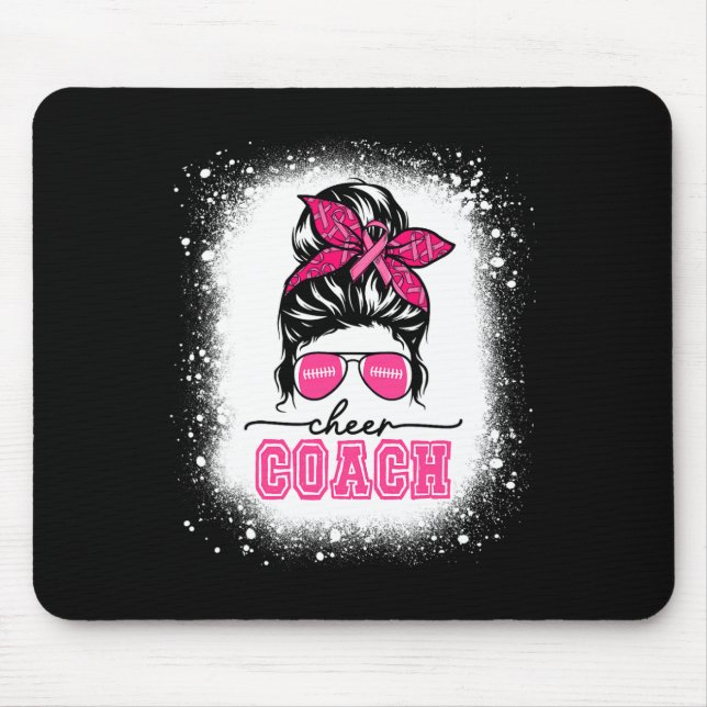 Mousepad Pegada Mensageira Mamãe Cheer Treinador Ble Cancer (Frente)
