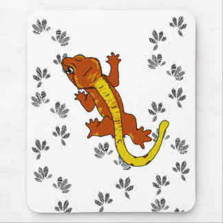 Mousepad Pegadas alaranjadas de Crestie (mousepad)