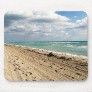 Mousepad Pegadas e oceano